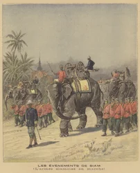 The Siamese Army on the march